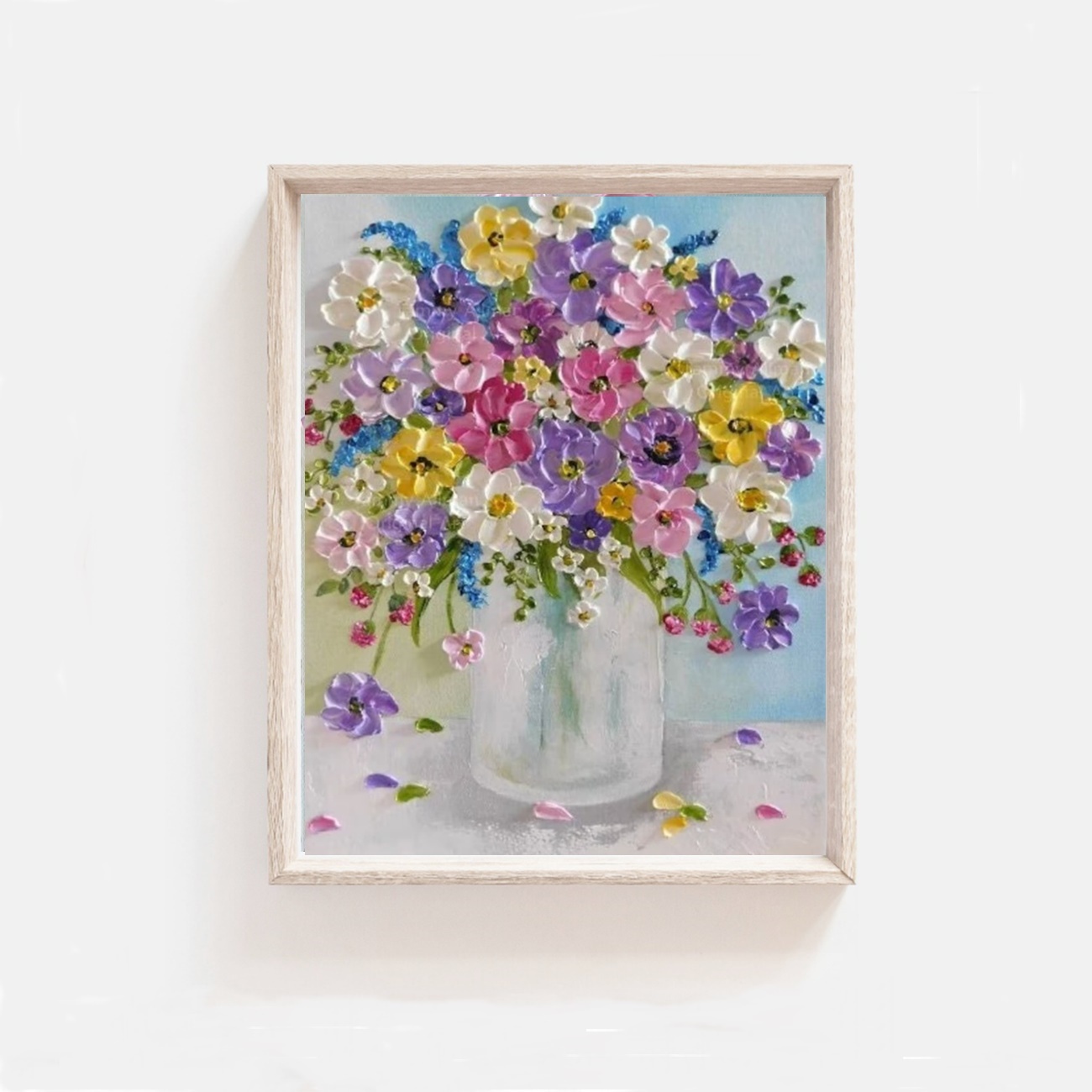 Wildflower Oil Impasto Painting | Kenzie's Cottage
