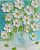 daisy oil impasto painting, custom painting