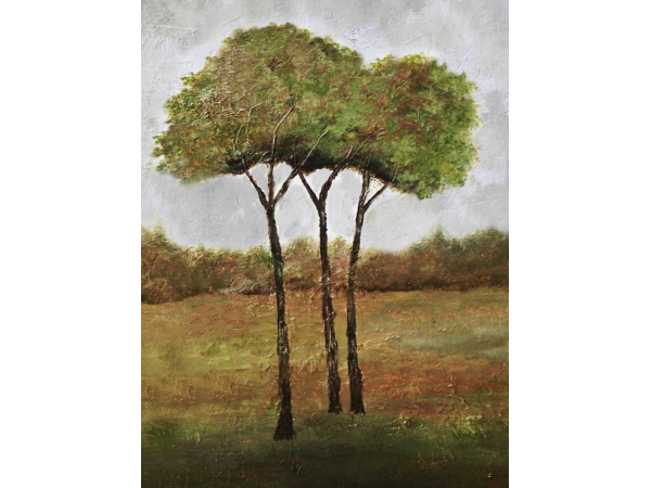 Fall tree oil painting