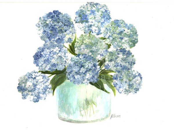 Hydrangea Watercolor