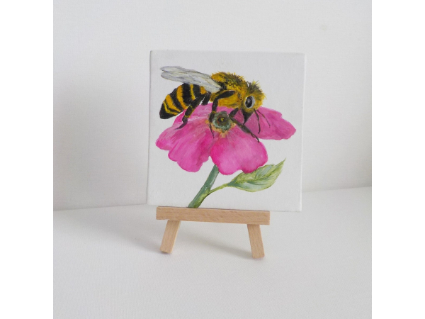 Bee Painting and Easel