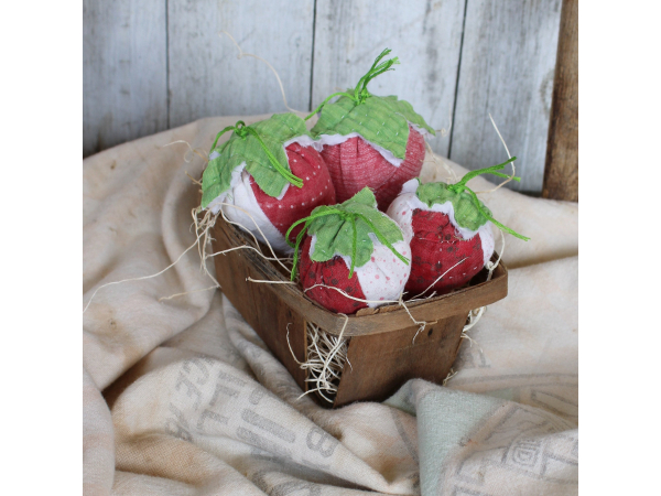 Fabric Strawberries