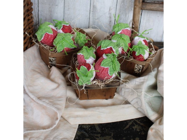 Vintage Quilted Strawberries