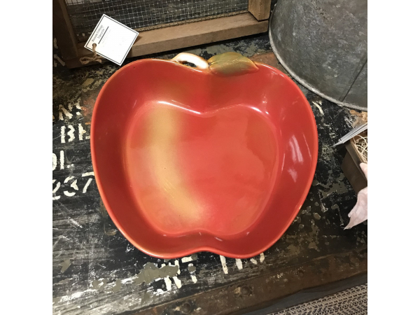 Vintage Large Apple Ceramic Bowl