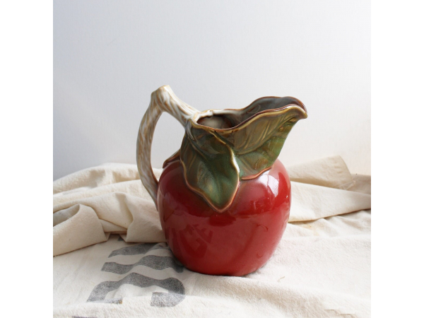 Vintage Apple Milk Pitcher, Small  Apple Vintage Pitcher