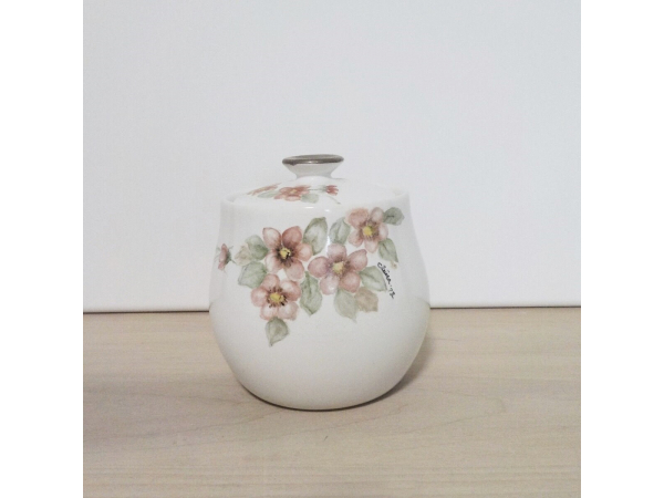 Vintage Artist Handpainted Sugar Bowl