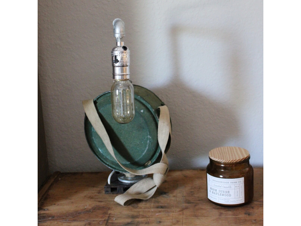 Upcycled Antique Canteen Desk Lamp