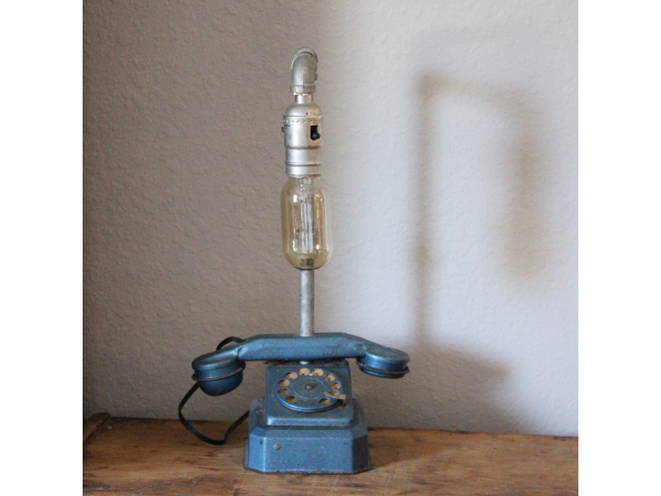 Upcycled desk Lamp, Plumbing Pipe Lamp