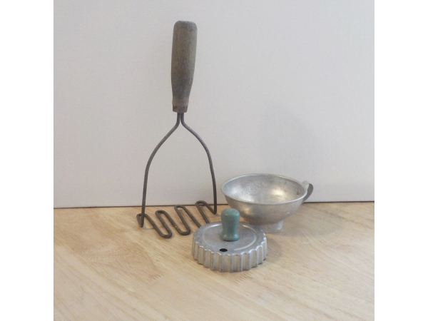 Vintage Kitchen Utensils, Potato Masher