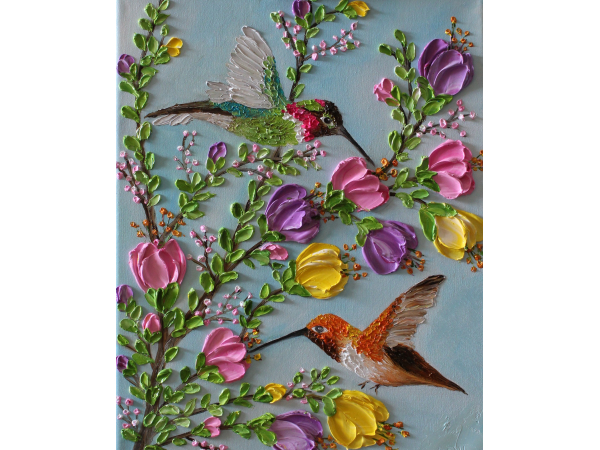 Anna Hummingbird Painting