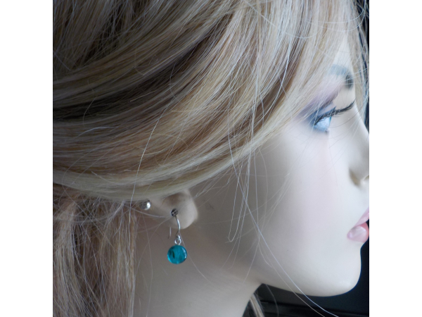 dandelion resin earrings