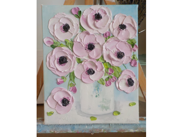 Anemone Oil Painting