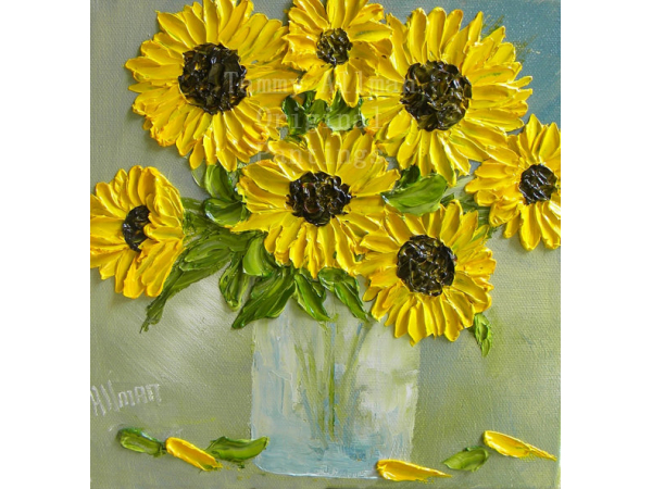 Fall Sunflower Oil Painting Kenzie S Cottage