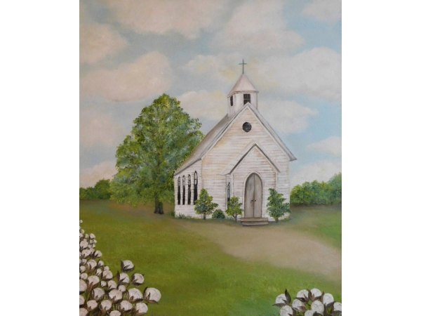 Grace and Cotton oil church landscape