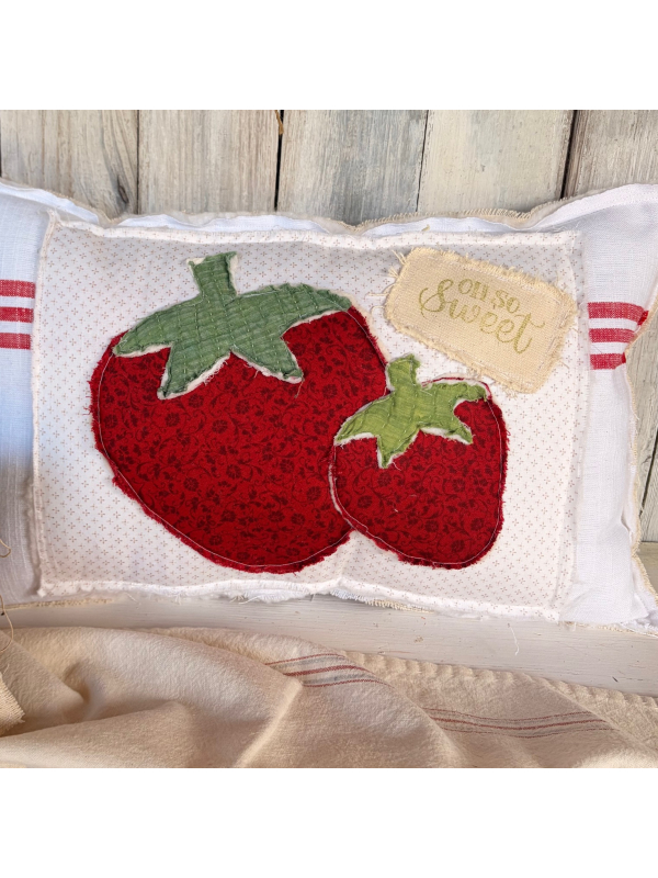 Strawberry grainsack pillow