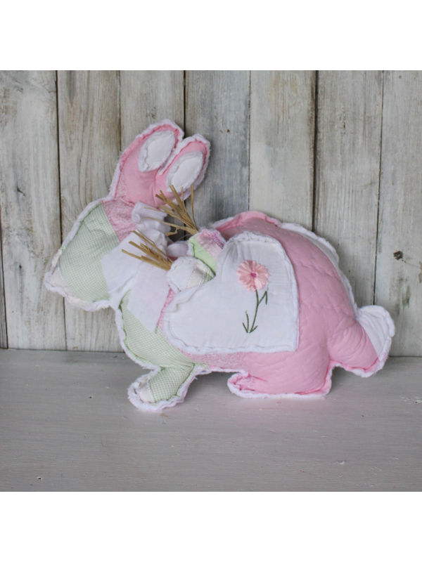 Vintage quilt fabric bunny rabbit