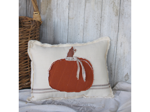 farmhouse pillow, Decorative Pumpkin Pillow