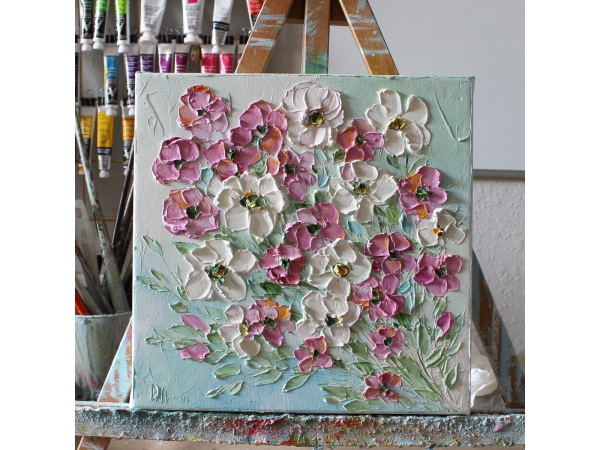 Oil Painting of Flowers, Floral Painting