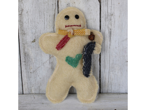 Gingerbread man, Christmas ornament, Candycore