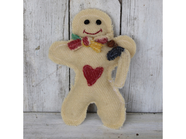 Gingerbread man, Christmas ornament, Candycore candy cane