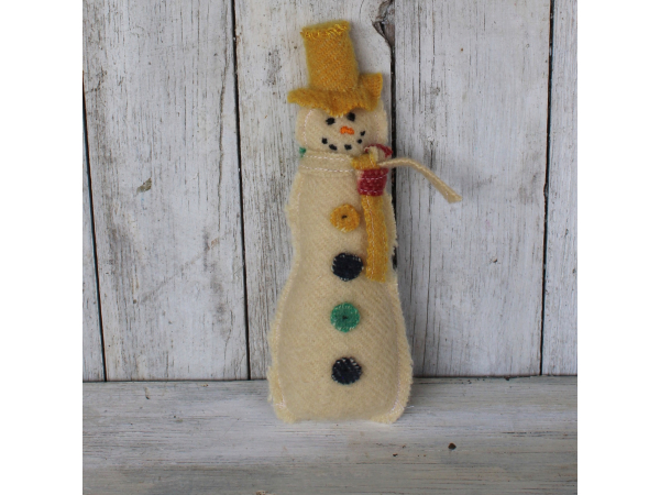 vintage snowman ornament, peg rack snowman,
