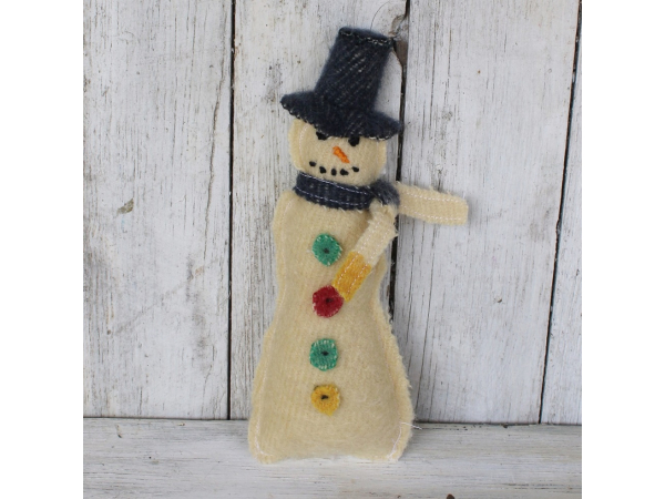 vintage snowman ornament, peg rack snowman,