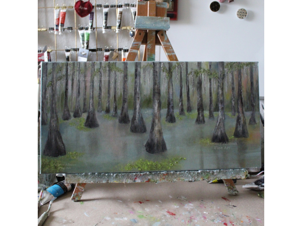 swamp painting, low country painting, art collector