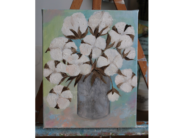 Cotton Oil Impasto Painting