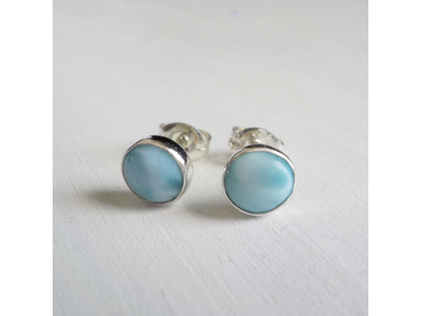 Larimar studs