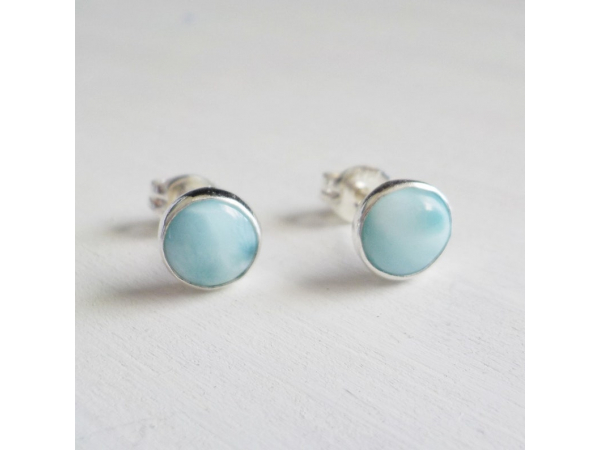 Larimar earrings