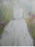 White dress surreal painting