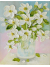 Lilies in a Vase oil impasto painting