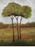 Fall tree oil painting