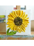sunflower painting on easel