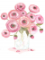 pink and apricot ranunculus watercolor print