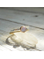 Silver and copper Moonstone ring