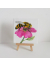 Honey Bee  and Pink Flower watercolor painting