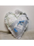 Faith, Hope and Love Vintage Quilted Hanging Heart