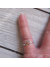 raw stone Padparadscha Sapphire RIng