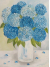 Hydrangea Oil Impasto painting