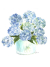 Blue Hydrangea Watercolor