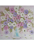 Pastel Wildflower Oil Impasto Painting