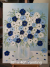 30" x 40" Oil impasto Painting navy blue, blue and white
