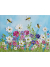 Bee and Wildflower textured oil painting