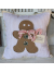 Gingerbread man farmhouse pillow