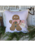 gingerbread decor, farmhouse gingerbread man pillow