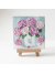pink hydranges easel oil painting