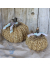 Set of crocheted sisal pumpkins, Natural decor