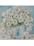 Daisy Original Painting, Square Canvas