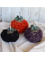 Velvet hand crochet pumpkins